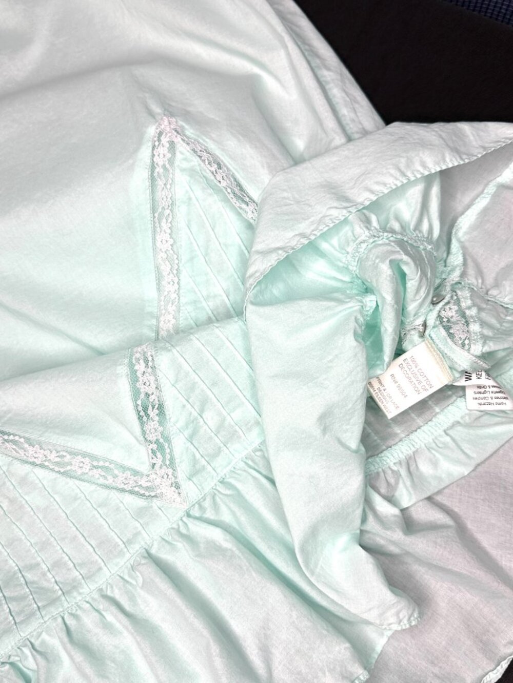 Eileen West Cotton Lawn Long Gown & Robe Set, X-Large Timeless Dainty Logo Soft - Picture 9 of 13